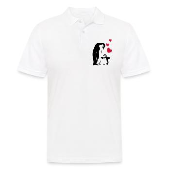 Pingouin papa / maman - bébé - Polo Homme - blanc - Devant - Kai (181cm)