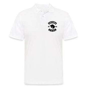 UNICORN GANG 110% UC - Männer Poloshirt - Weiß - Vorne - Kai (181cm)