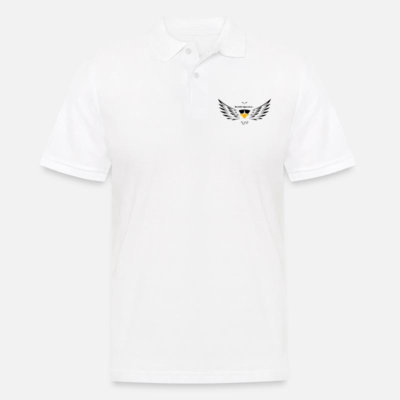 Der frühe Vogel - Männer Poloshirt - Weiß