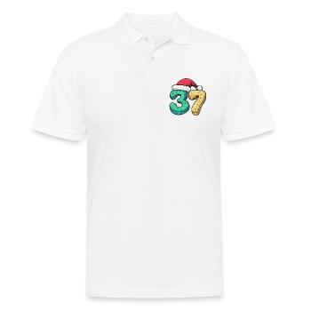 37 Numéro Noël - Polo Homme - blanc - Devant - Kai (181cm)