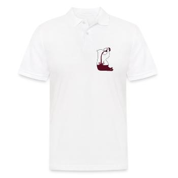 Gewichtheber Bär Schoki - Chocoholic - Männer Poloshirt - Weiß - Vorne - Kai (181cm)