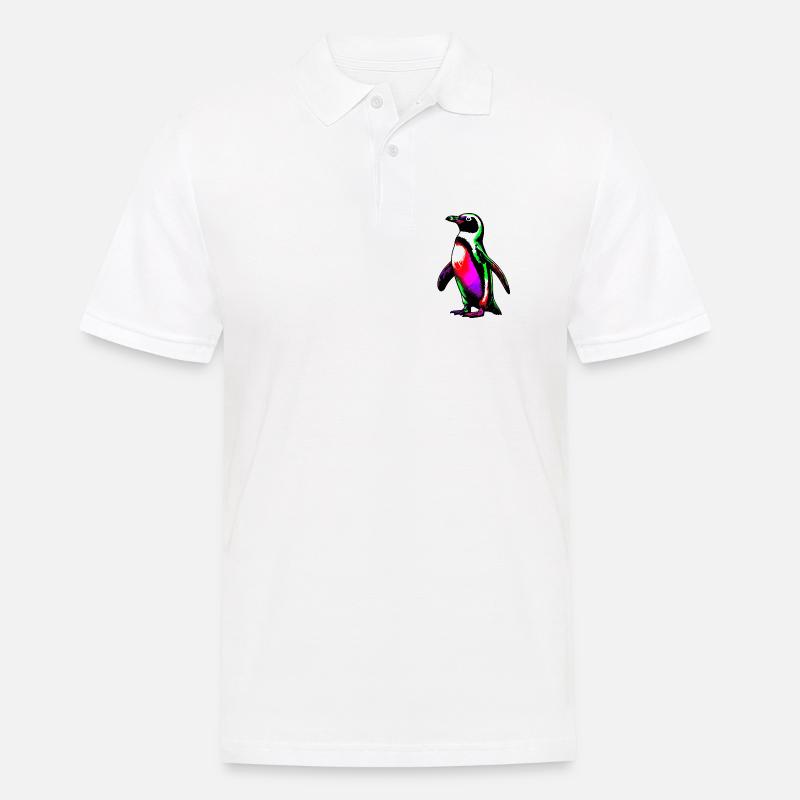 Pinguin - Männer Poloshirt - Weiß