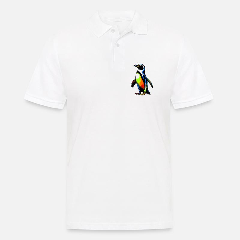Pinguin - Männer Poloshirt - Weiß