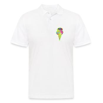 Retro Eis Vintage Kinder Kind 60er  - Männer Poloshirt - Weiß - Vorne - Kai (181cm)