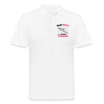Posaune - Männer Poloshirt - Weiß - Vorne - Kai (181cm)