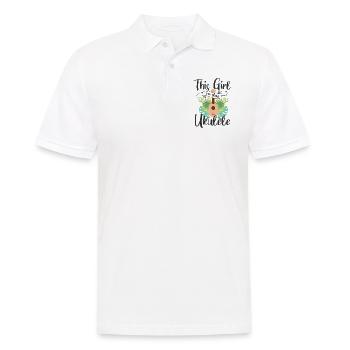Fille ukulélé - Polo Homme - blanc - Devant - Kai (181cm)