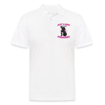 Bulldog français - Polo Homme - blanc - Devant - Kai (181cm)