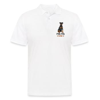 Zwergpinscher - Männer Poloshirt - Weiß - Vorne - Kai (181cm)
