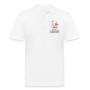 Bullterrier - Männer Poloshirt - Weiß - Vorne - Kai (181cm)