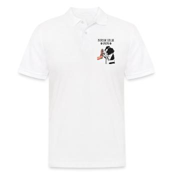 Border Collie Maman Chiens Maman Maîtresse - Polo Homme - blanc - Devant - Kai (181cm)