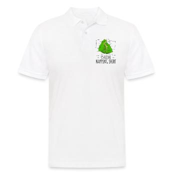 Frosch - Männer Poloshirt - Weiß - Vorne - Kai (181cm)