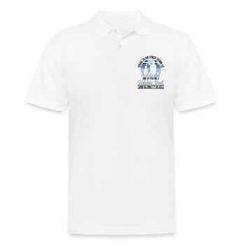 Rod Fisher Fish Drôle de pêcheur Pêcheur Papa - Polo Homme - blanc - Devant - Kai (181cm)