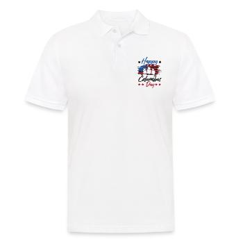 Columbus Day 1942 Us-amerikanischer Italiener - Männer Poloshirt - Weiß - Vorne - Kai (181cm)