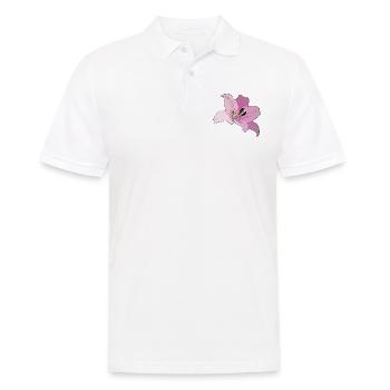 Orchidée rose - Polo Homme - blanc - Devant - Kai (181cm)