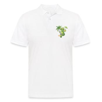 Chameleon Vacances d’été à la plage - Polo Homme - blanc - Devant - Kai (181cm)
