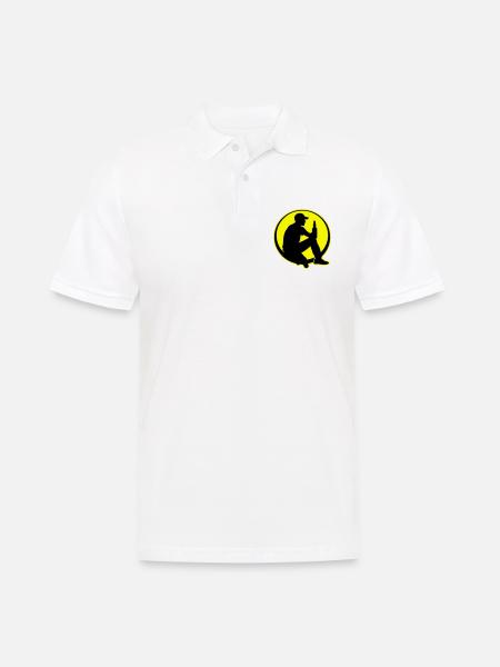 Bottle of Beer Drinking Party - Men's Polo Shirt - white