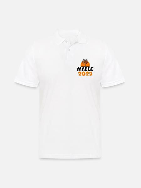 Malle 2025 - Männer Poloshirt - Weiß