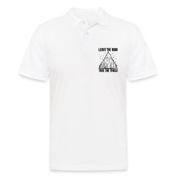 Leave The Road Take Marathoner Hiking Trail Runner - Männer Poloshirt - Weiß - Vorne - Kai (181cm)