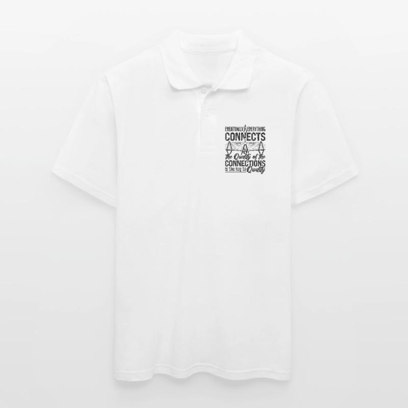 Eventually Everything Connects Engineer Architects Men's Polo Shirt