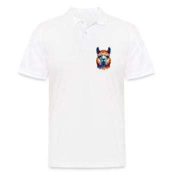 Alpaka - Männer Poloshirt - Weiß - Vorne - Kai (181cm)