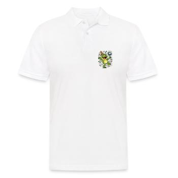 Party-Frosch - Männer Poloshirt - Weiß - Vorne - Kai (181cm)