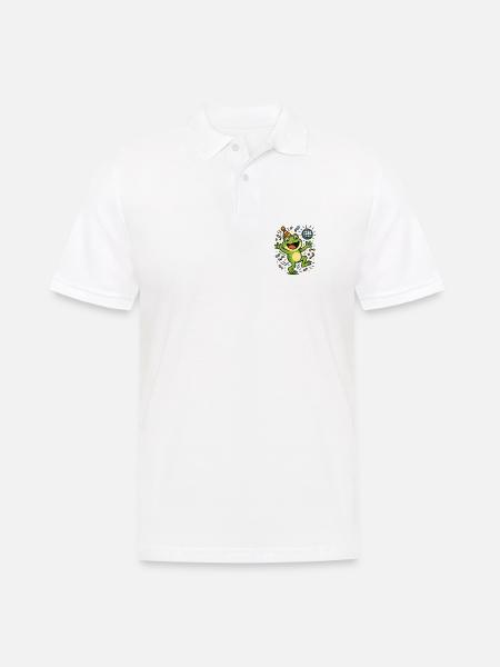 Party Frog - Men's Polo Shirt - white