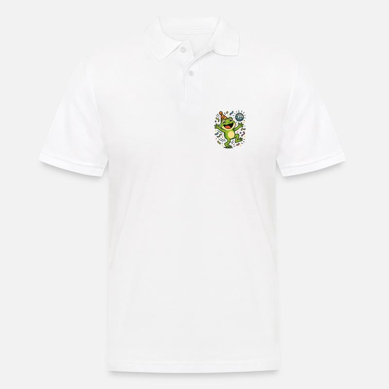 Party Frog - Men's Polo Shirt - white