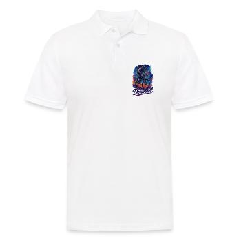 MTB Mountainbiking Mountain Biker Hobby Gift - Men's Polo Shirt - white - Front - Kai (181cm)