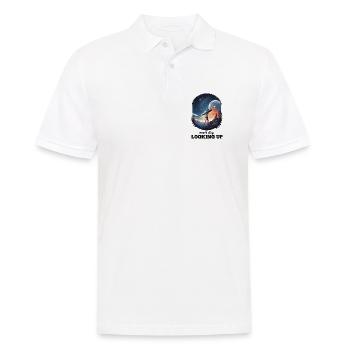 Hör niemals auf, nach Hoffnung und Inspiration zu suchen - Männer Poloshirt - Weiß - Vorne - Kai (181cm)