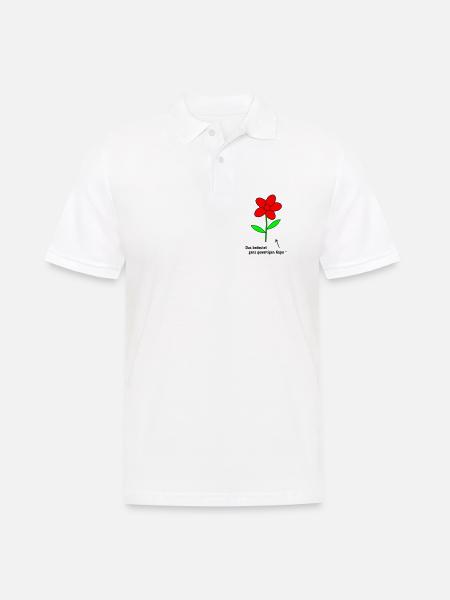 Flower Anger - Men's Polo Shirt - white