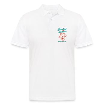 Lesen ist mein Cardio - Männer Poloshirt - Weiß - Vorne - Kai (181cm)