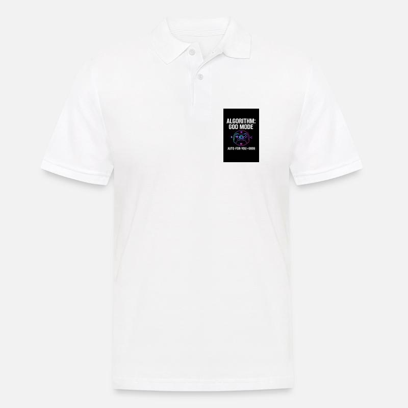 Algorithm God Mode - Men's Polo Shirt - white