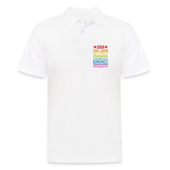 2026 Das Jahr in dem Legenden die Kindheit beenden - Männer Poloshirt - Weiß - Vorne - Kai (181cm)