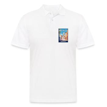 Entdecken Sie lebendige Souks von Marrakesch in Marokko - Männer Poloshirt - Weiß - Vorne - Kai (181cm)