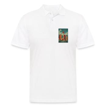 Erleben Sie die malerische Stadtlandschaft von Calgary in Kanada - Männer Poloshirt - Weiß - Vorne - Kai (181cm)