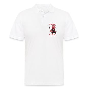 Notschlachten Samurai Sau - Männer Poloshirt - Weiß - Vorne - Kai (181cm)