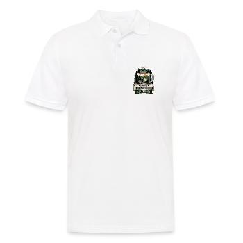 Lieber Fahrradtouren als Termine - Männer Poloshirt - Weiß - Vorne - Kai (181cm)