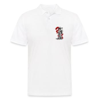 GOLDGRÄBER - Männer Poloshirt - Weiß - Vorne - Kai (181cm)