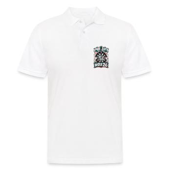 Und Zack Wieder 26 Dartboard - Männer Poloshirt - Weiß - Vorne - Kai (181cm)