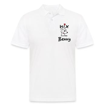 Nicht's ohne Hund Benny - Männer Poloshirt - Weiß - Vorne - Kai (181cm)