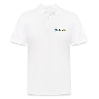 Elephant Family 2 Fils Cadeau Parents - Polo Homme - blanc - Devant - Kai (181cm)