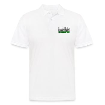 NEVER SURRENDER (Green) - Gaming - Men's Polo Shirt - white - Front - Kai (181cm)