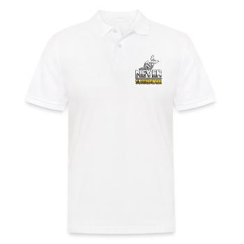 NEVER SURRENDER (Yellow) + DNA - Gaming - Men's Polo Shirt - white - Front - Kai (181cm)