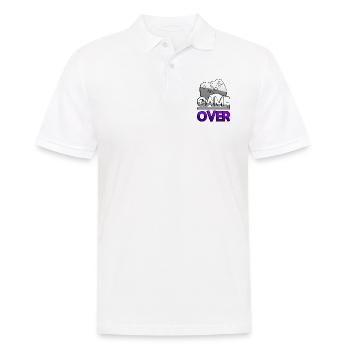 GAME OVER (Violet) + Contrôleur - Jeux - Polo Homme - blanc - Devant - Kai (181cm)