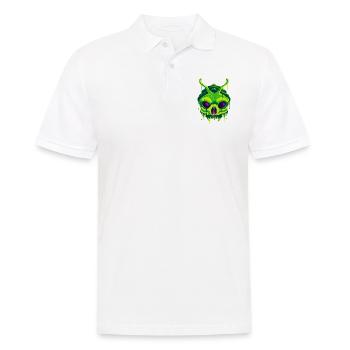 A Frightening Yugoloth Extraterrestrial Design - Men's Polo Shirt - white - Front - Kai (181cm)