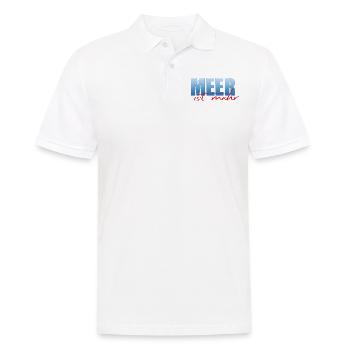 The sea is more - Men's Polo Shirt - white - Front - Kai (181cm)