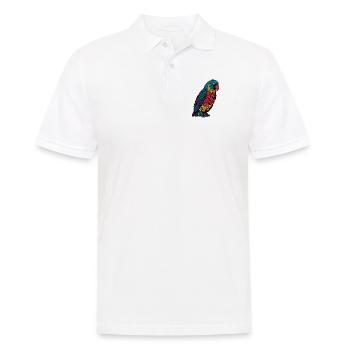 Papagei - Männer Poloshirt - Weiß - Vorne - Kai (181cm)