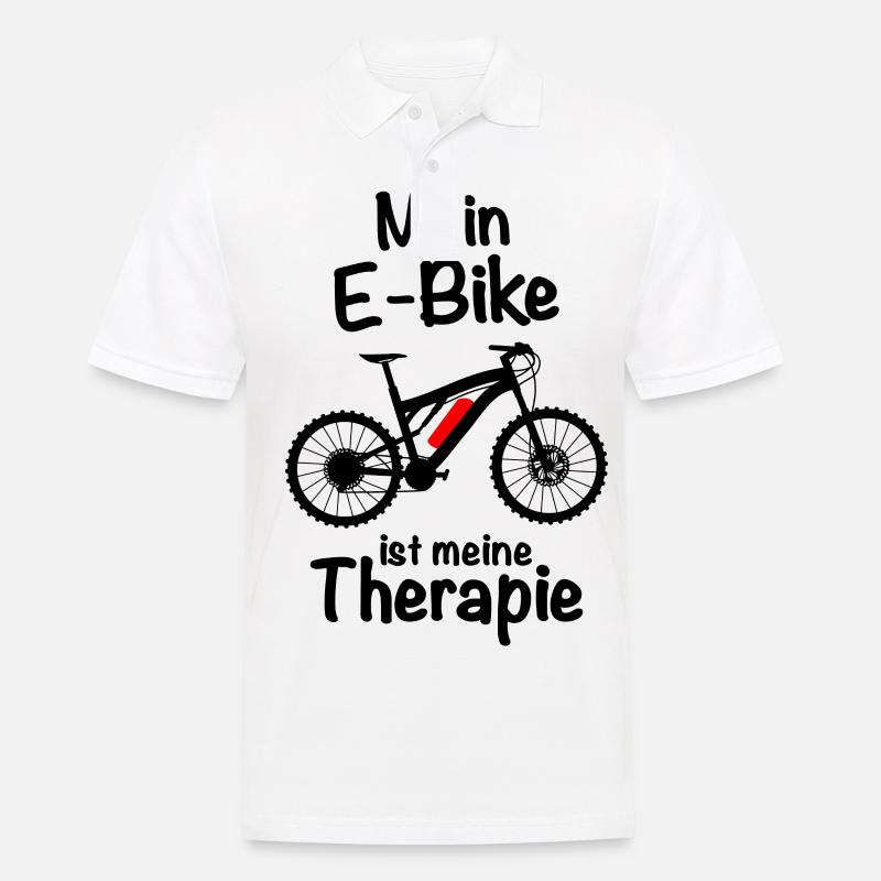 Ebike E-Bike - Geschenk E-Biker Therapie Pedelec - Männer Poloshirt - Weiß