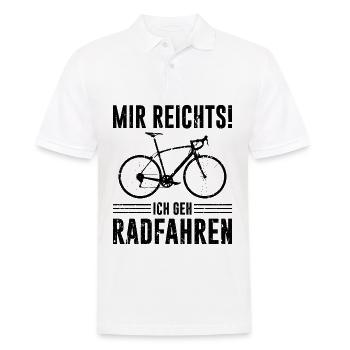 Radfahren Spruch Männer Frauen Lustig Fahrrad - Männer Poloshirt - Weiß - Vorne - Kai (181cm)