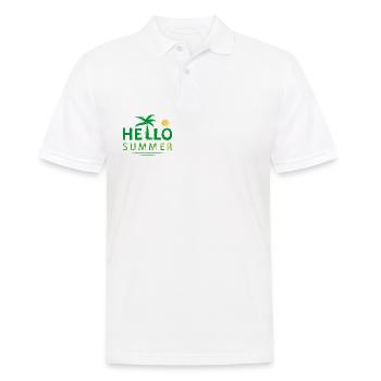 Bonjour été - Polo Homme - blanc - Devant - Kai (181cm)